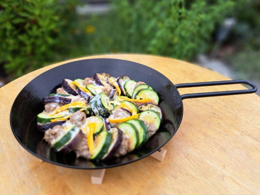 【Tetsu レシピ】ズッキーニとひき肉の重ね焼き